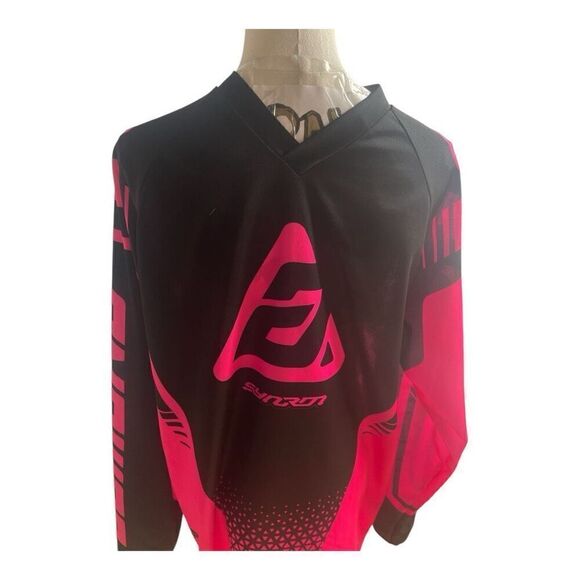 Answer Racing MX OffRoad Neon Pink Black Racing Jersey Size XL - Picture 2 of 7